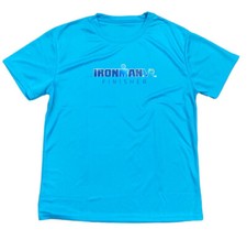 IRONMAN Finisher VR Shirt Viewsport Triathlon Light Blue Training Tee Men Small