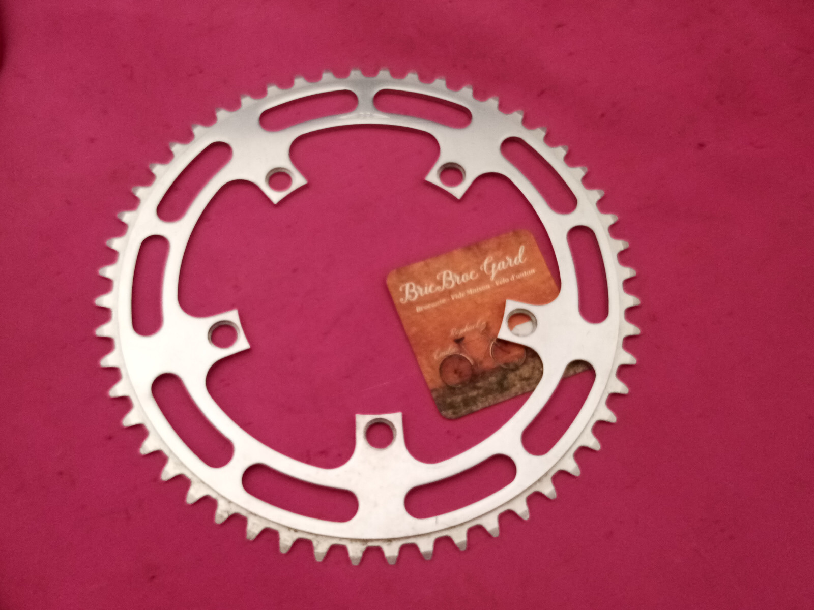 Plateau pignon fixe Campagnolo Record Pista 52T pour restauration