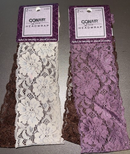Conair Head Wrap - 2 Sets Of 2 - 1 Pink , 2 Brown, 1 Cream Colors - Picture 2 of 4