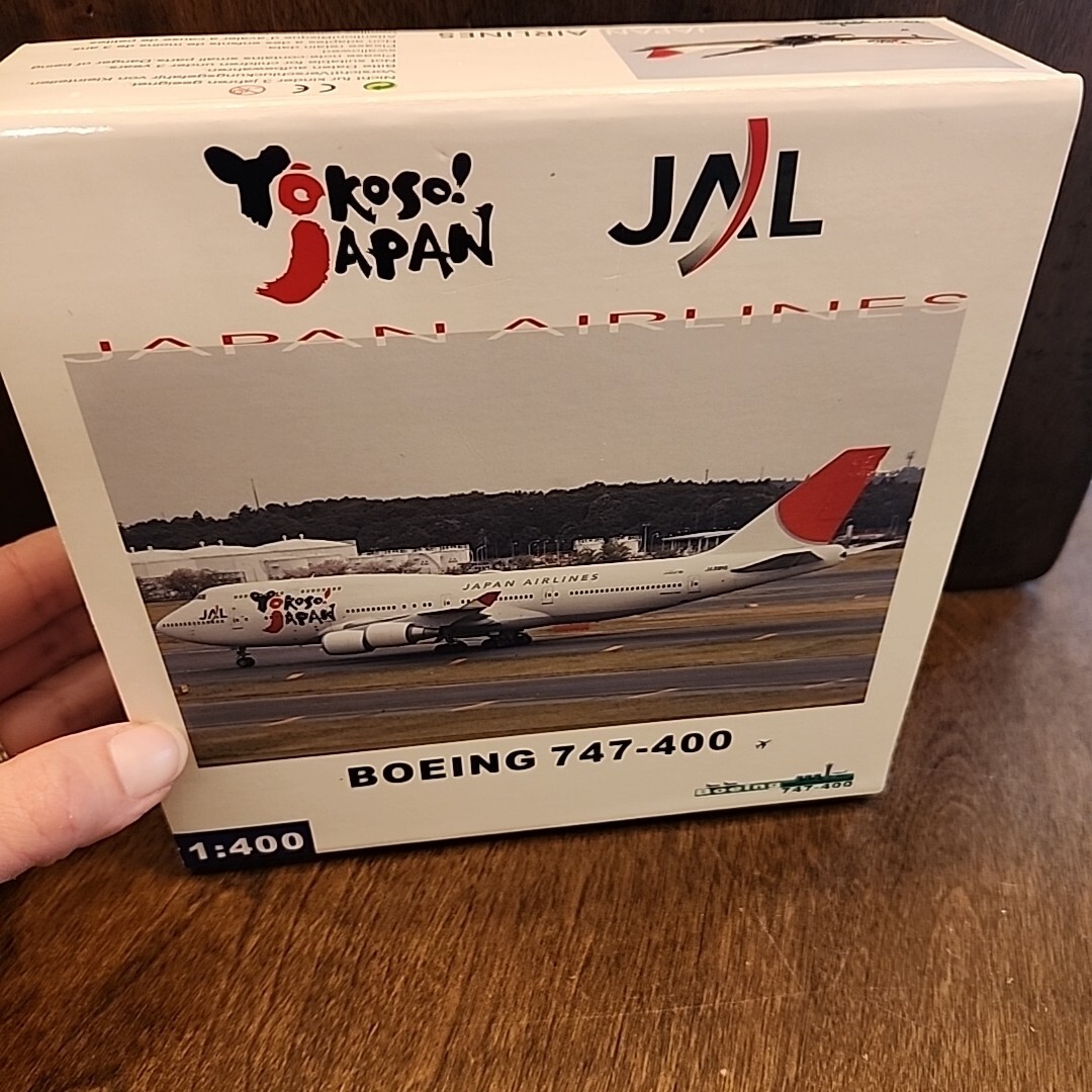 JAL 「Yokoso！JAPAN」B747-400 日本航空 1:400 1/400 Scale Aircraft Boeing 747 Yokoso Japan JAL Airlines