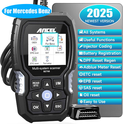 ANCEL BZ700 For Mercedes Benz OBD2 Scanner Car All Systems Diagnostic Scan Tool
