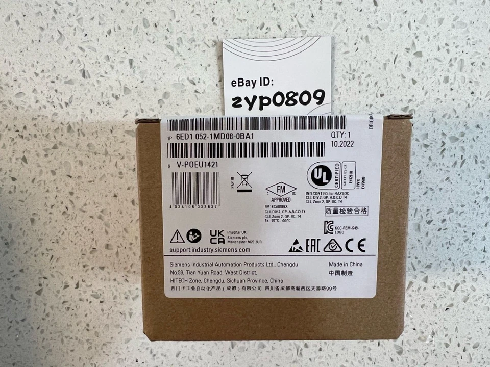 6ED1052-1MD08-0BA1 ¡LOGOTIPO Siemens! 12/24RC, PLC, 12/24V DC/RELÉ, 8 DI (4AI)/4 DO Foto 2 de 3