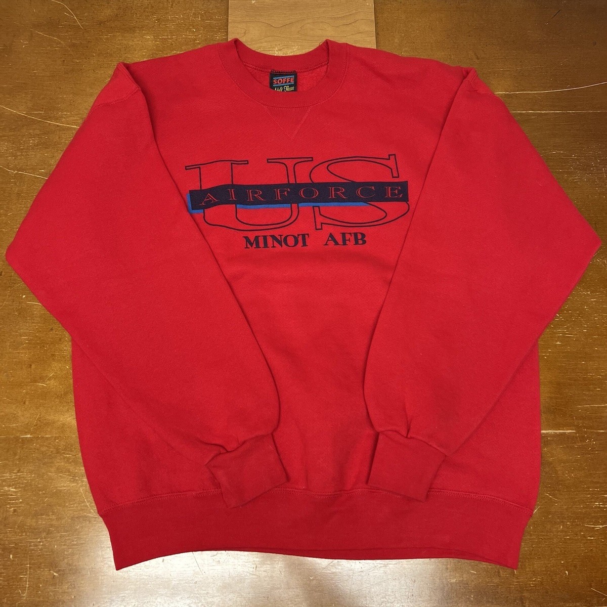 Vintage Soffe Heavy Sweats Sweatshirt Mens XL Red Pullover