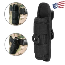 Tactical Flashlight Pouch Holster Torch Case Belt Holder 360 Degrees Rotatable