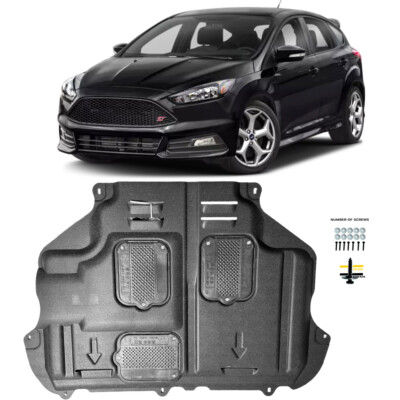 For Ford Focus ST 2014-2017 Under Engine Splash Guards Front Engine Mud Flaps