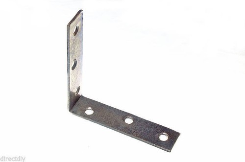 12 OF CORNER BRACE REPAIR L BRACKETS 25MM 40MM 50MM 63MM 75MM 100MM 125MM 150MM - Picture 4 of 6