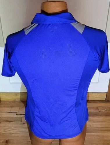 Team 365 Womens Dri-Fit UV Protection Moisture Wicking Blue Polo Shirt Sz 3XL - Picture 5 of 10