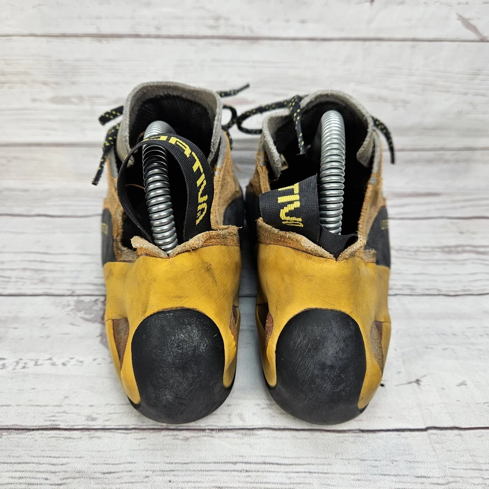 Zapatos de escalada La Sportiva Finale para hombre Vibram X Sedge talla EE. UU. 7,5 UE 40 usados Foto 4 de 4