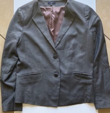 Gap Gray Collarless Classic Boyfriend Blazer Jacket grey Size 12