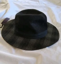 David & Young Collection Striped Black Panama Hat 