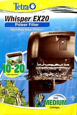 TETRA WHISPER EX20 POWER FILTER 110 GPH AQUARIUMS to 20 GALLONS