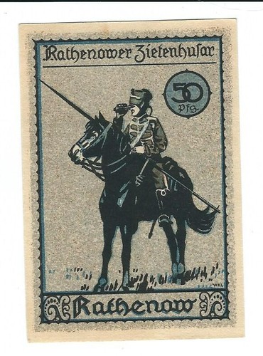 Notgeld - Rathenow - Stadt Rathenow - Husarenserie - 50 Pfennig - 1921