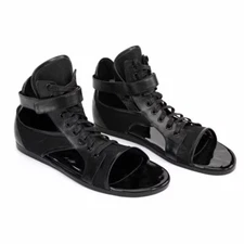 Menscatwalk Fashion Lace-up Comfortable  Beach Sandals British Roman Shoes Sz