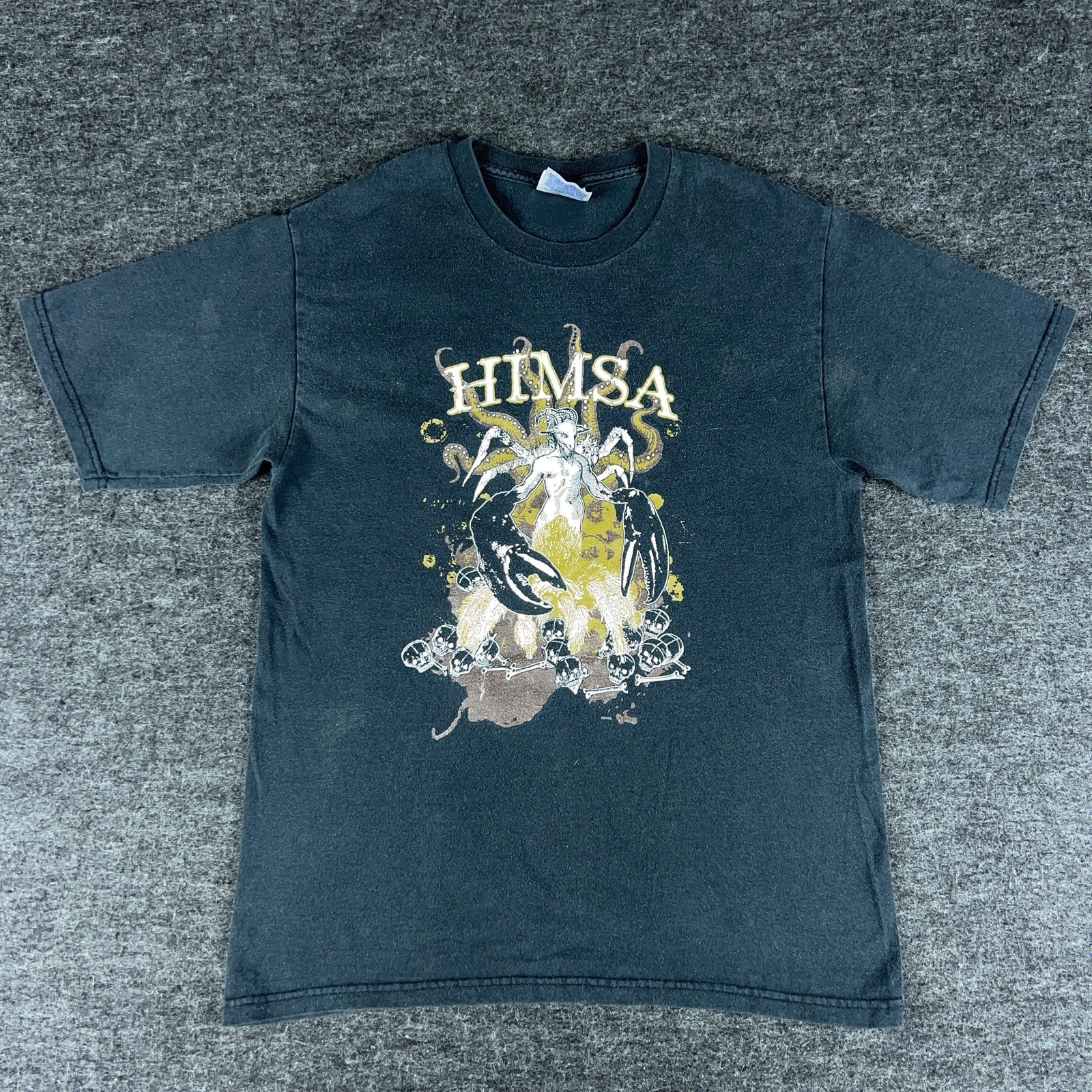 Vintage Himsa Band Shirt Men’s Black Small Hardcore Metalcore Graphic Tee 00s