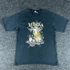 Vintage Himsa Band Shirt Men’s Black Small Hardcore Metalcore Graphic Tee 00s