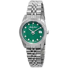 Mathey-Tissot Mathey III Quartz Crystal Green Dial Ladies Watch D810AV