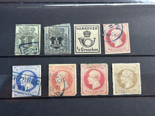 Hannover kl. Lot an gestempelten , ungebrauchten Briefmarken .