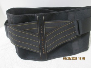 Copper Fit Black Lower Back Brace Live Limitless-One size fits most 30"-48"