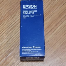 Epson Ribbon Cartridge ERC-27B Black TM-290/290 II U295 M-290 Genuine