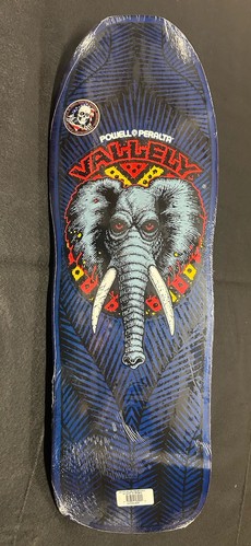 Powell Peralta Mike Vallely ELEPHANT Skateboard Deck NAVY BLUE Neu Black Flag