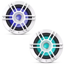 2x Infinity KAPPA 1010M 10" 900 Watt Max Power Marine RGB LED White Subwoofer