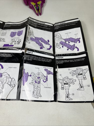 Vintage G1 Transformers Abominus Terrorcons Parts Spec Instructions Sinner - Picture 11 of 24