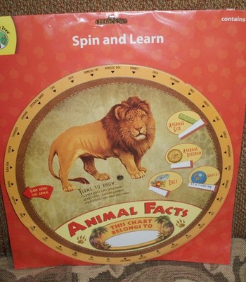 Teaching Tree 36 Animal Facts Spin & Learn Classroom Decoration Fast Shipping