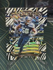 2023 Panini Select - Concourse Derick Hall #85 Zebra Prizm Die-Cut (RC)