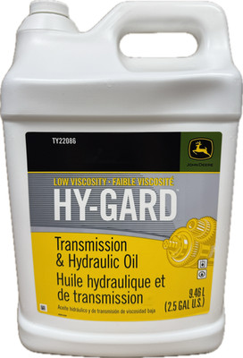 John Deere OEM Hy-Gard Low Viscosity Hydraulic Oil TY22086 2.5 Gallon