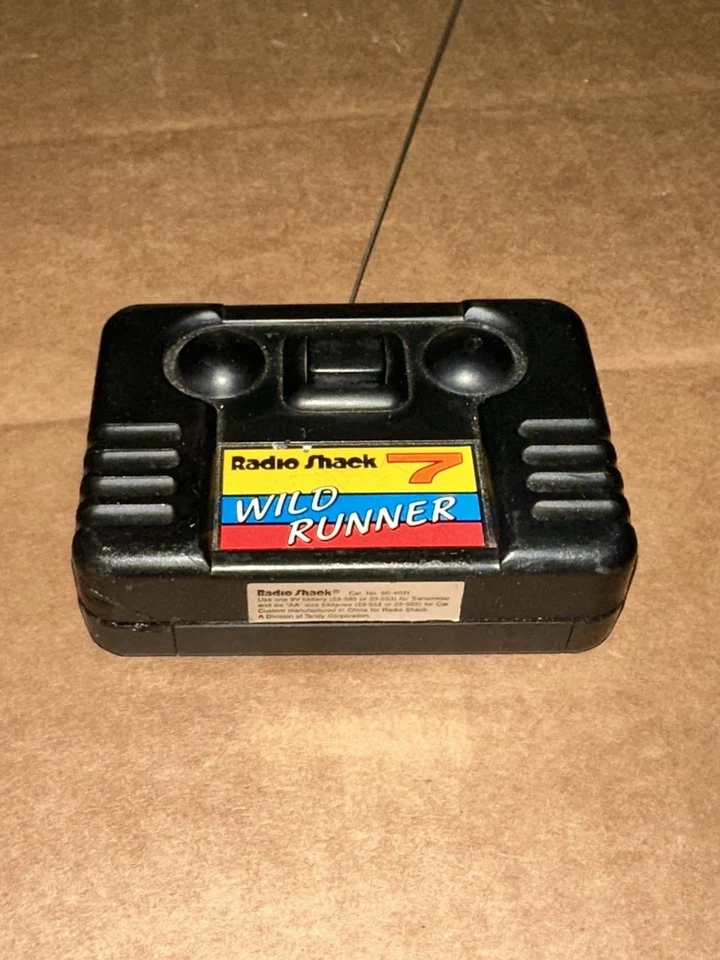 Vintage Radio Shack Wild Runner 60-4031 RC Remote Control Only 1991 Tested Works - Image 3 of 4