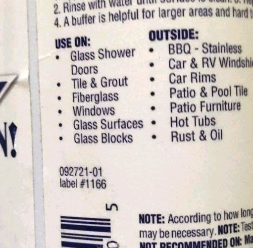 Bring It On Cleaner Hard Water Stain Remover 16 0z Soap Scum Calcium Lime Scale