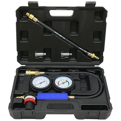 #ad Cylinder Leak Down Tester Kit Engine Pressure Gauges Compression Test black $51.99