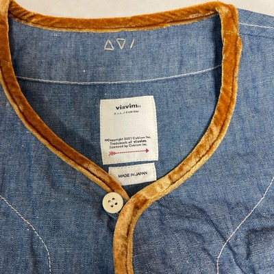 VISVIM Shirt New Bandana Shirt Denim Visvim Border Tunic