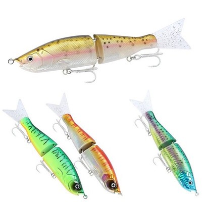 Lot of 4-Two Segment jointed Swimbait S-Waver 170mm Fishing Lure, 6 3/4'', 2oz