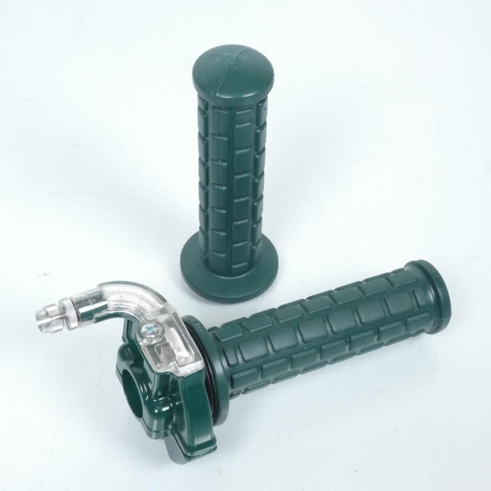 Poignée de gaz targa off road vert foncé haute résistance pour mobylette ancienne