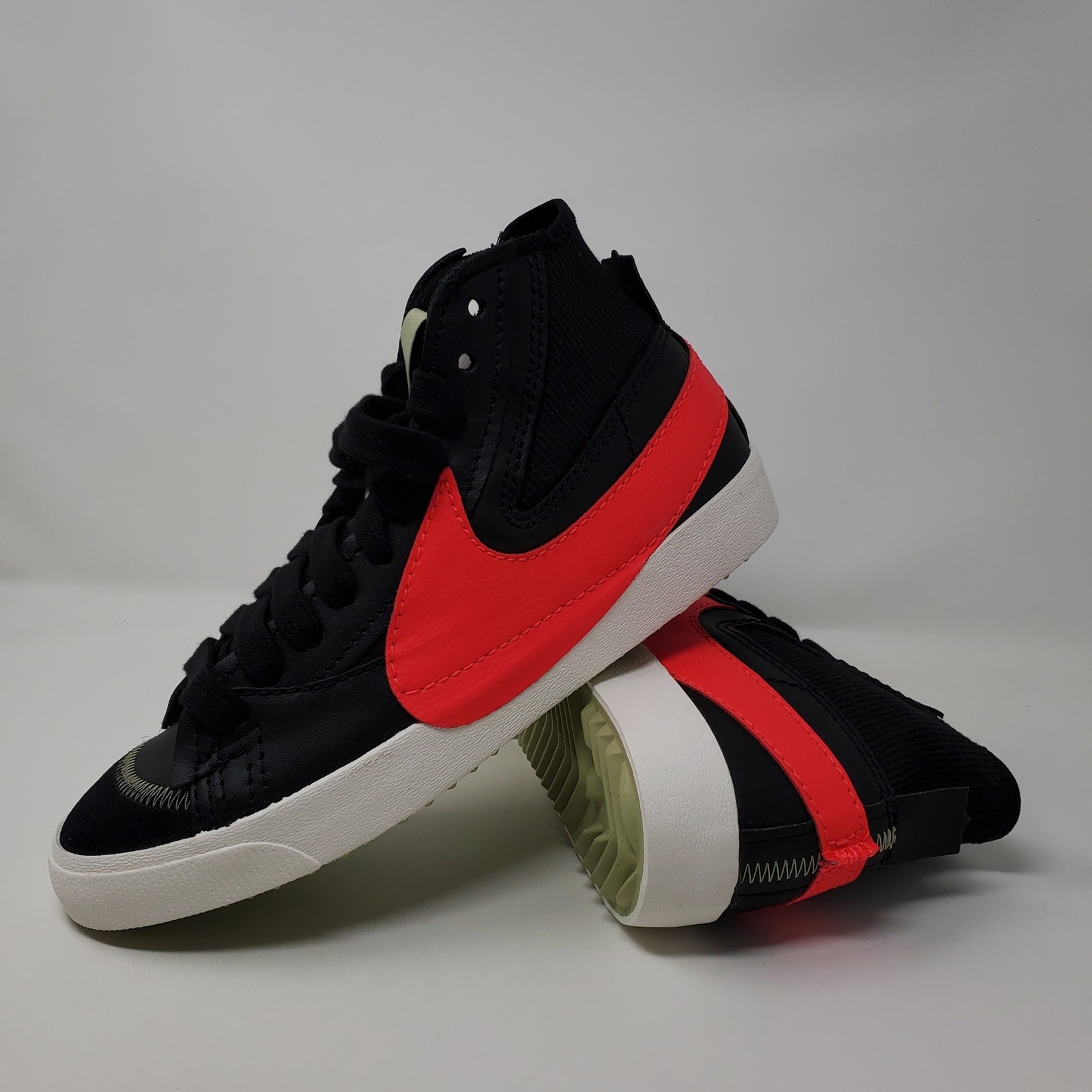 Nike Blazer Mid '77 Jumbo Black Crimson Red DD3111-001 Men's Size 8.5