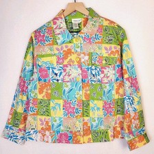 NWT Vintage Coldwater Creek Patchwork Jean Jacket PXL Cottagecore Artsy 90s Boho