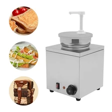 4L Electric Sauce Warmer Dispenser w/Pump, 150W Stainless Steel, 110V US Plug