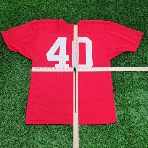 Vintage Silver-Lake Football Mesh Jersey M/L 20x26 Russell-Athletic USA - Picture 9 of 10