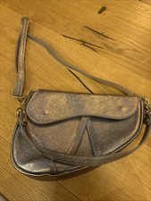 Umhängetasche Saddlebag silber