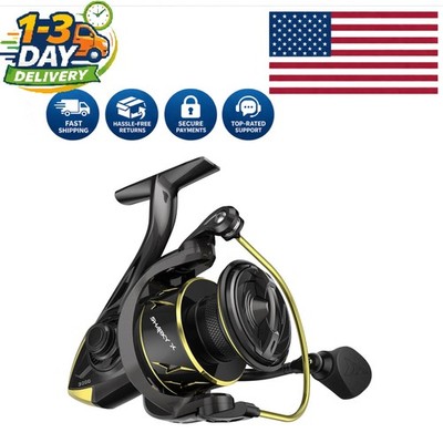 Durable Sharky X Spinning Reel - Lightweight Body, Long Casting & Comfort Grip