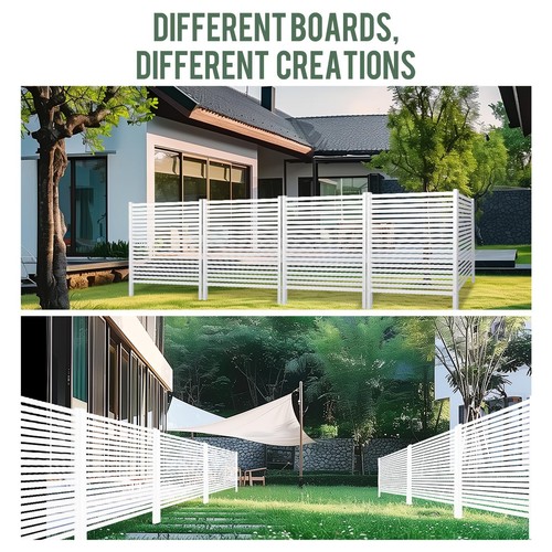 Vinyl Privacy Fence for Air Conditioner, 45" W X 36" H Trash Cans Enclosure -... - Picture 6 of 6