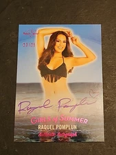 2025 Bench Warmer Girls Of Summer Raquel Pomplun Pink Foil Auto #d 23/25