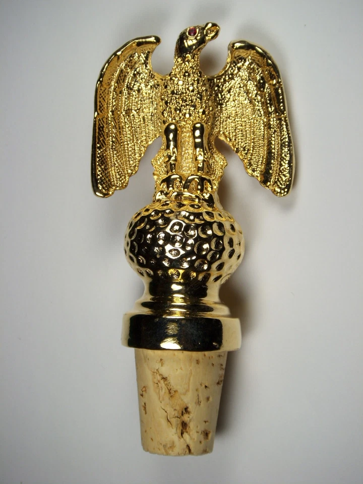 Tapón de botella de vino Ann Hand Eagle tono dorado Foto 4 de 4
