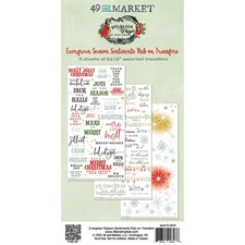 49 And Market Rub-On Transfer Set-Sentiments, Evergreen Season