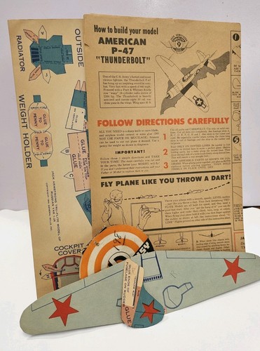 Jack Armstrong Modell Papierflugzeug 1944.