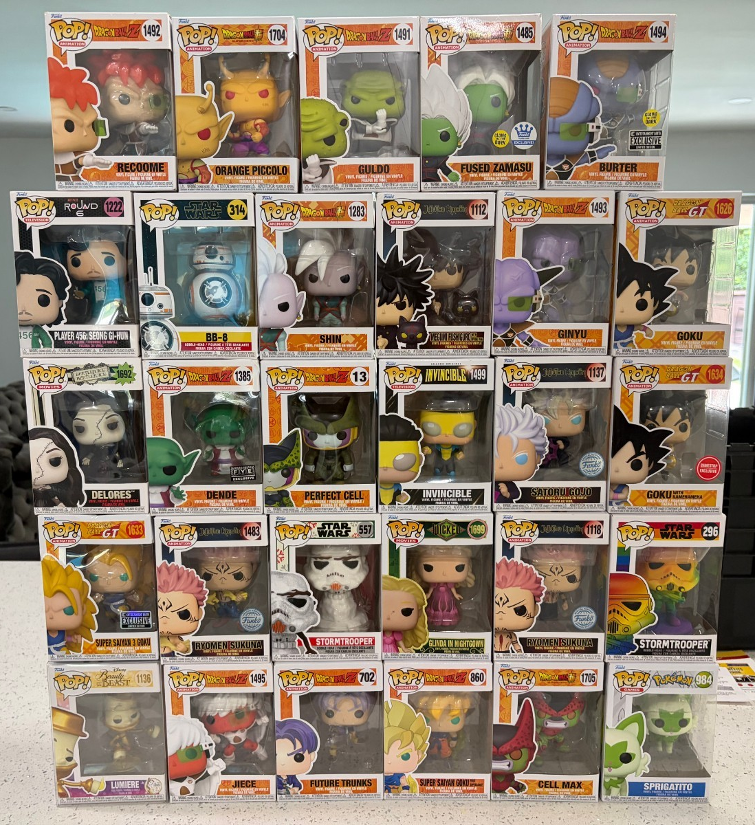 Funko POP! 10個まとめ売り Funko Pop Lot 29 Dragon Ball Z JJK Star Wars Exclusive Figures w
