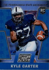 2016 Panini Prizm Draft Picks Prizms Blue #151 Kyle Carter FB