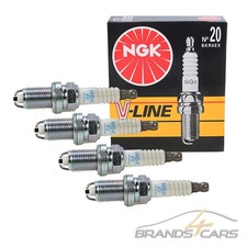 NGK 4x ZÜNDKERZE ZÜNDKERZEN FÜR DACIA LOGAN 1 MCV BJ 09- SANDERO BJ 10-