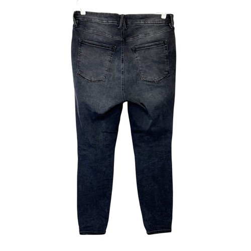 Pantalones de mezclilla Good American Always Fits Good Legs para mujer talla 14-18 gris negro - Imagen 2 de 9